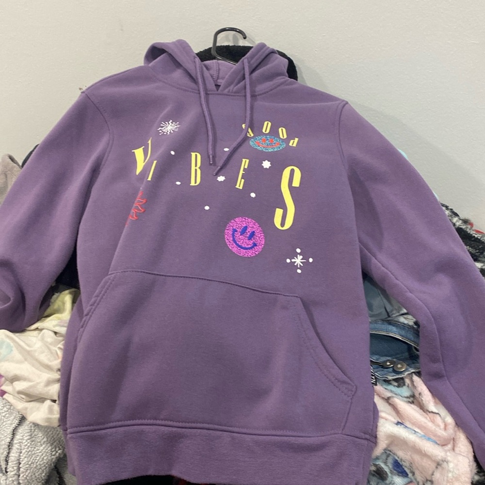 BKLYN purple good vibes hoodie